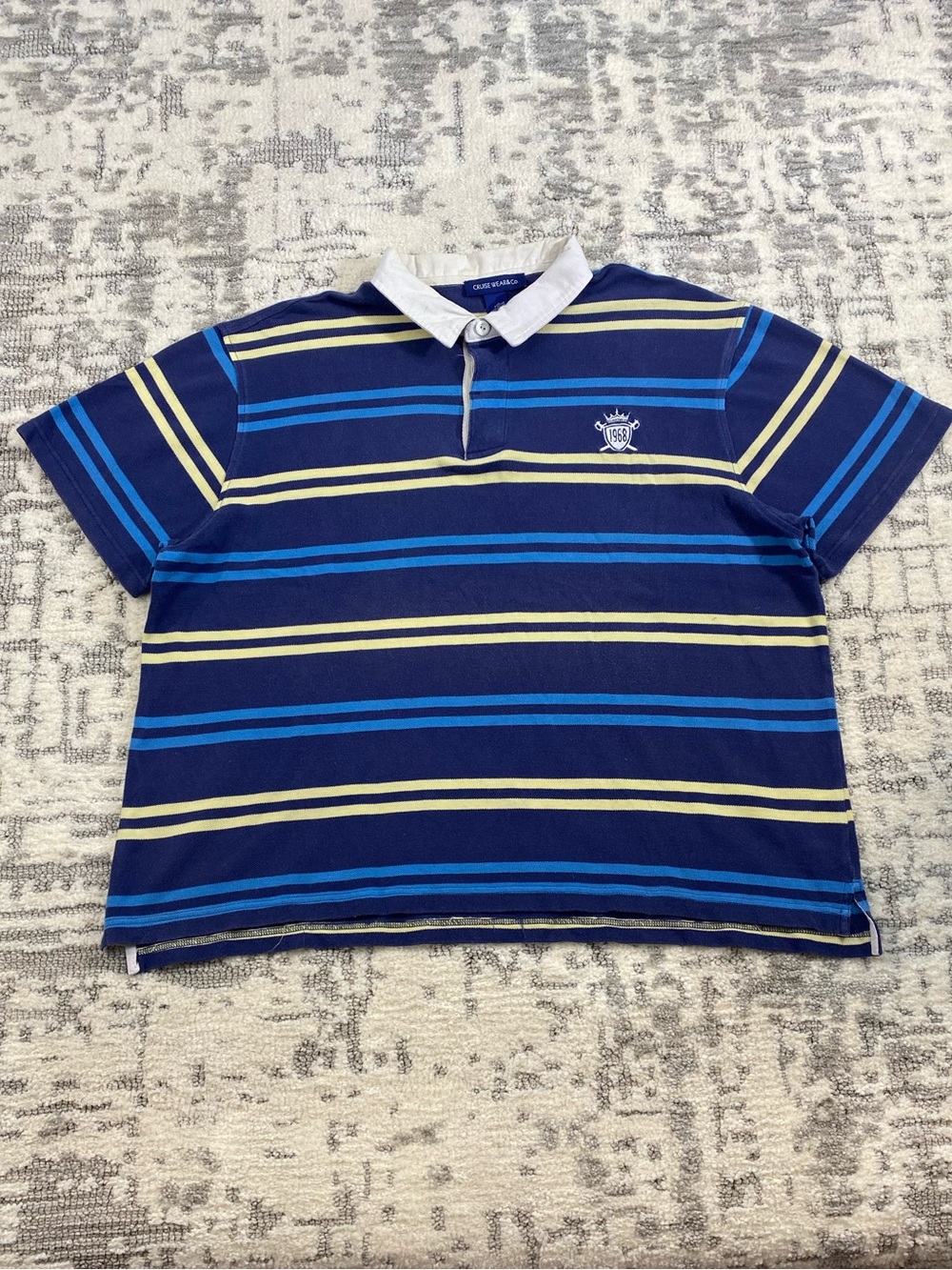 Vintaged Striped Cruise Wear Polo Shirt